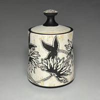 Floral Print Lidded Jar