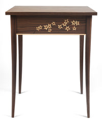 Star Jasmine Flower Marquetry Side Table