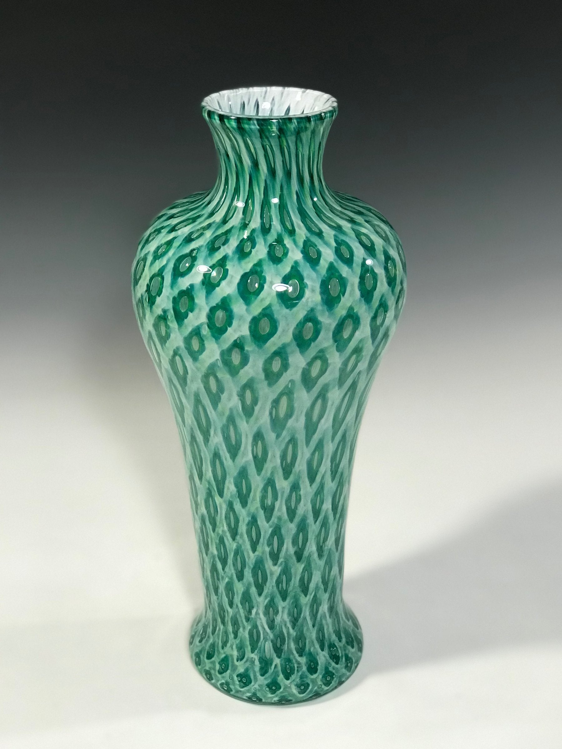 Lagoon Green Amphora Vase