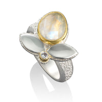 Silver/Rainbow Moonstone