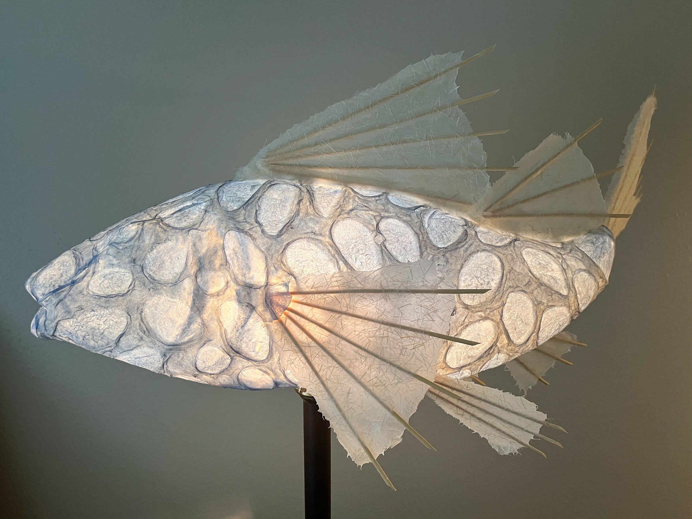 Agate Santorini Koi Lamp