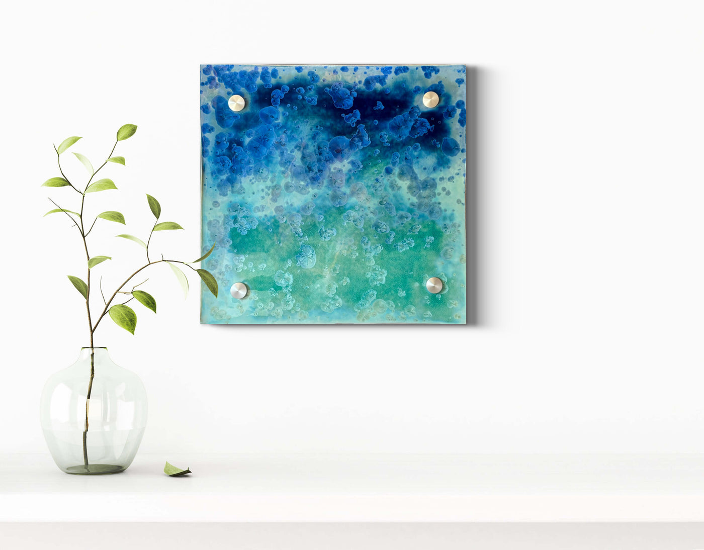 Color of Water Wall Slab in Ombre