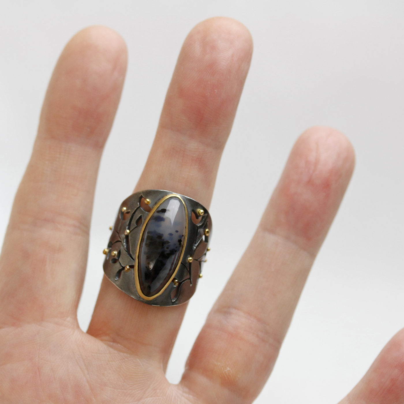 Montana Agate Vines Ring