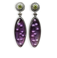 Amethyst Peridot Earrings