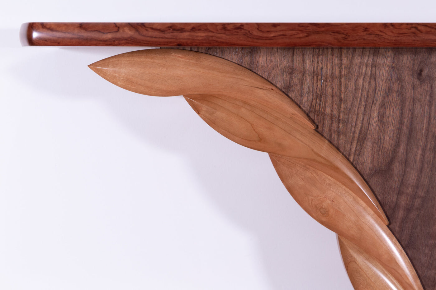 Walnut and Bubinga Wings Hall Table