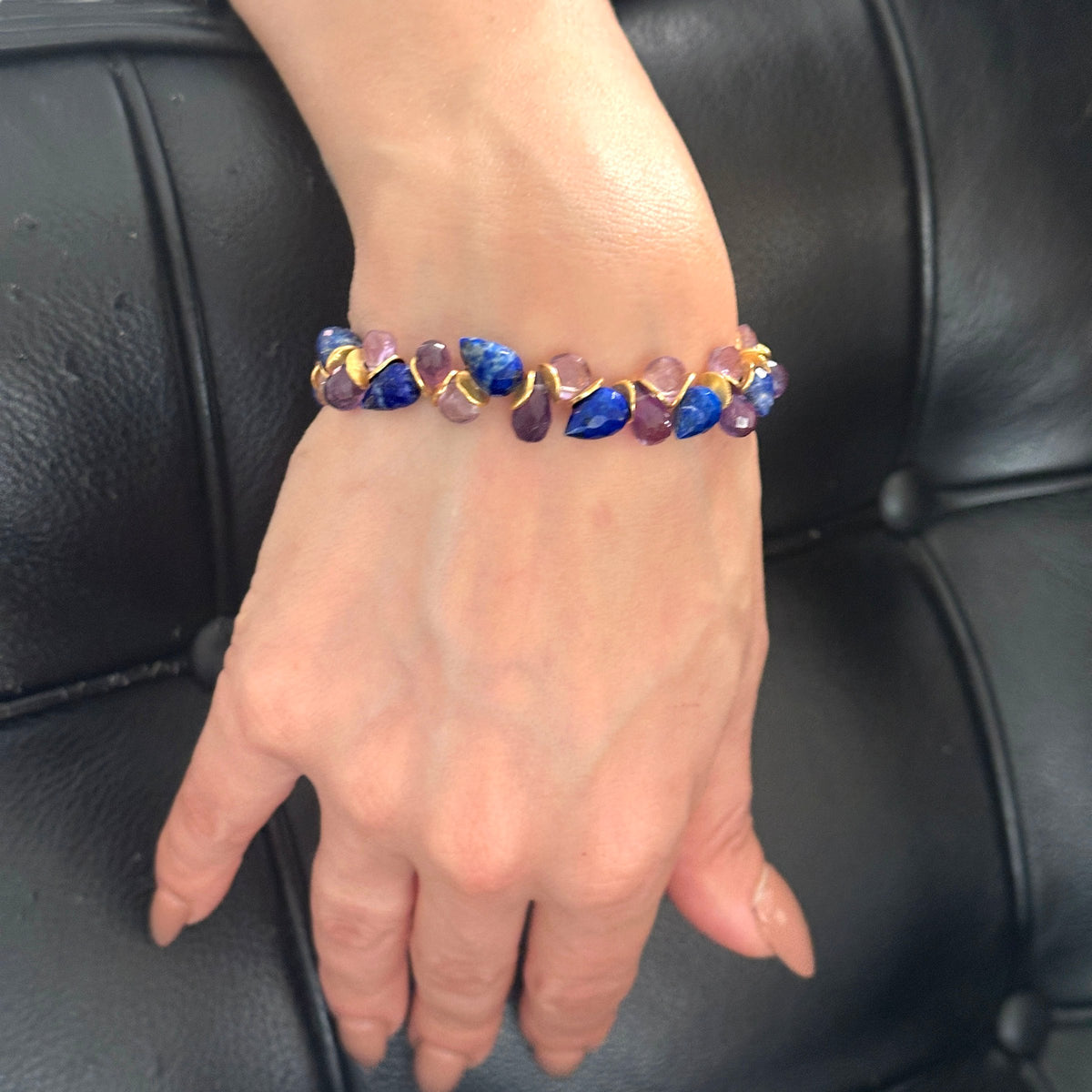 Lapis & Amethyst Signature Bracelet