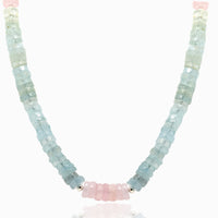 Aquamarine & Morganite Necklace