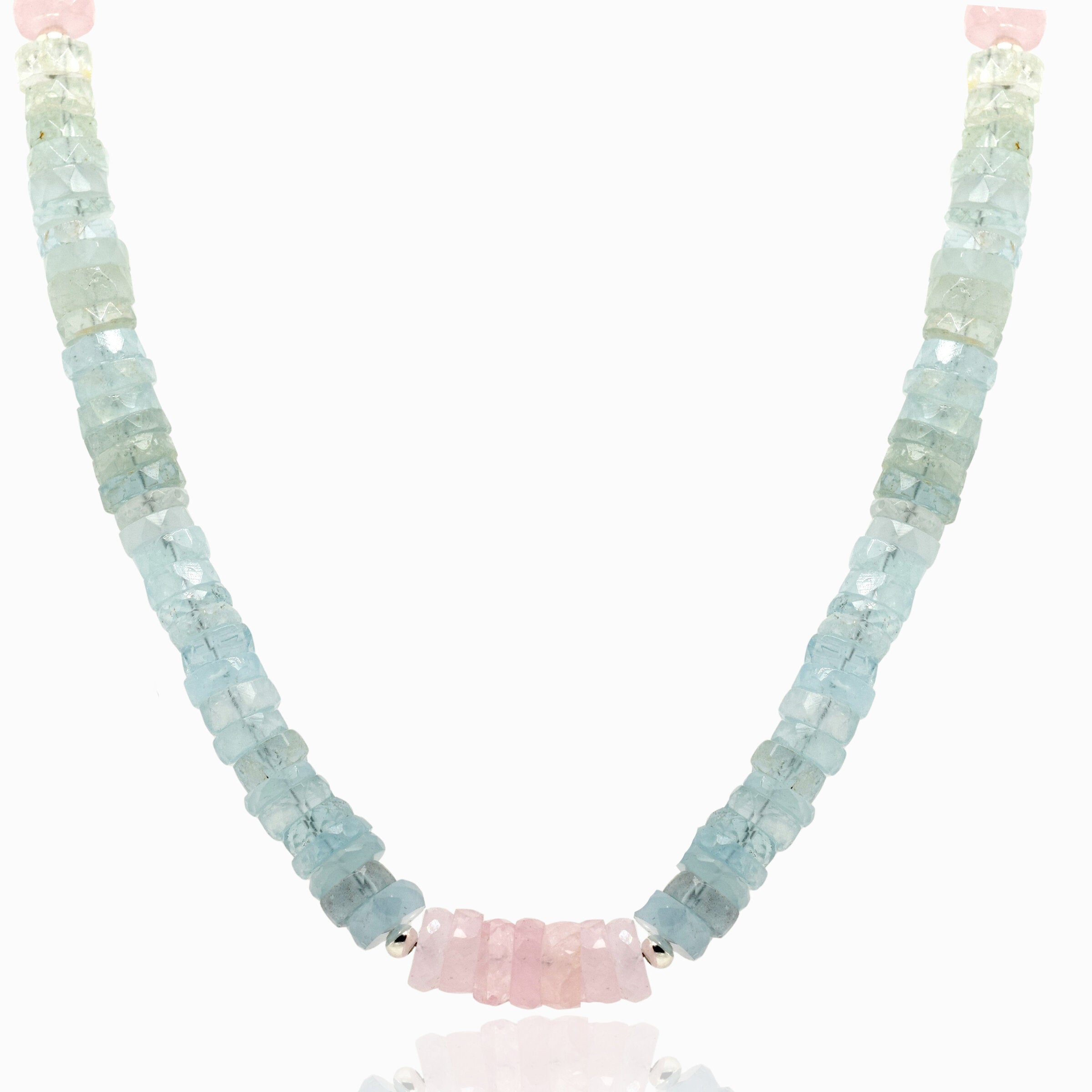 Aquamarine & Morganite Necklace