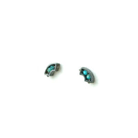 Turquoise Segment Half Arch Earrings