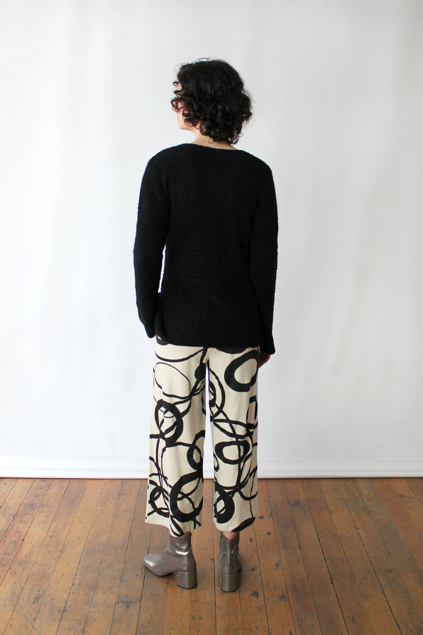 Boucle Tie Cardigan