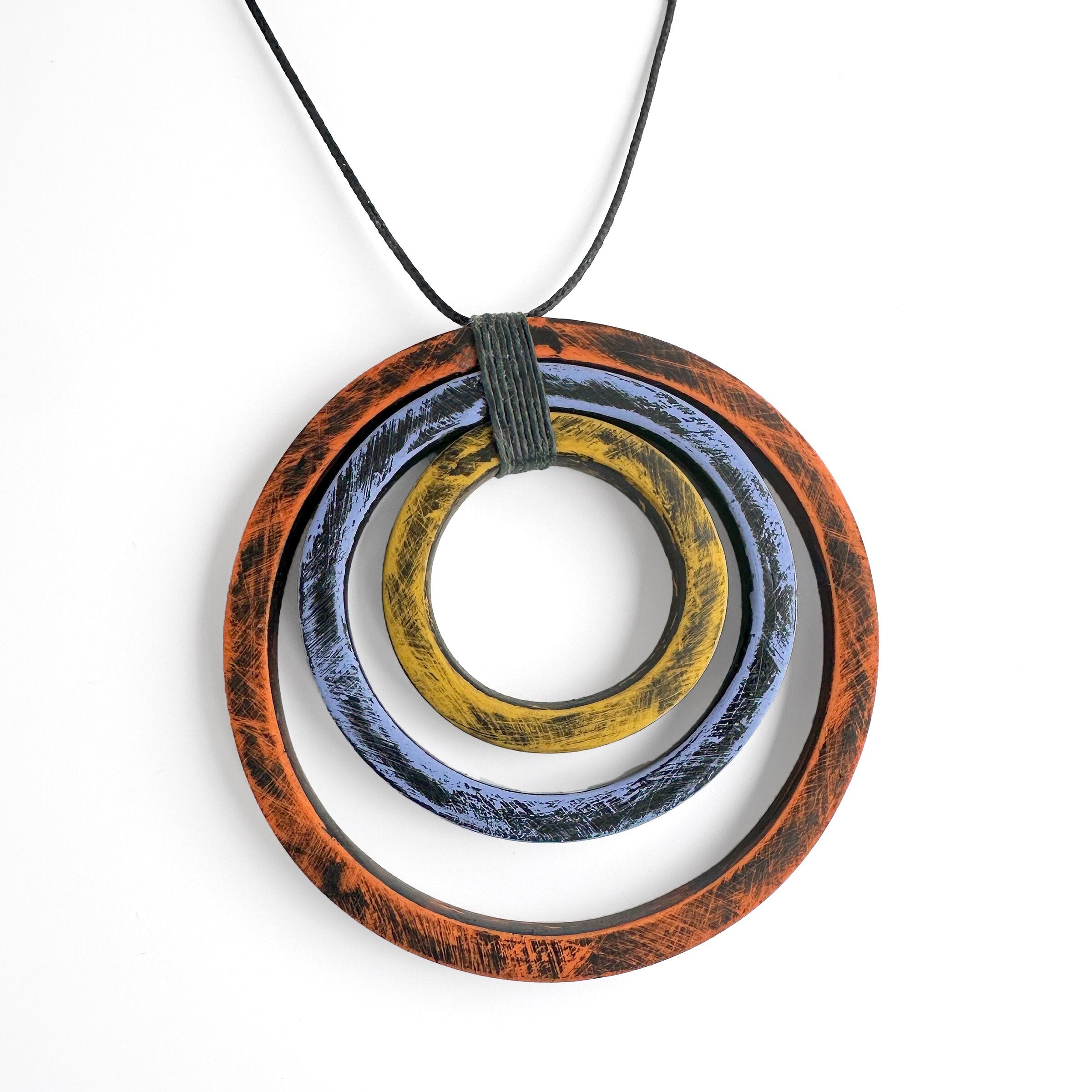 Orange, Periwinkle & Yellow