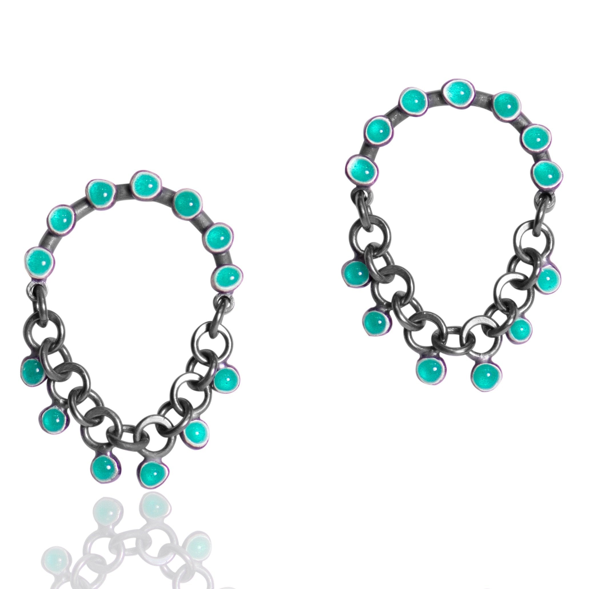 Pebble Chain Earrings