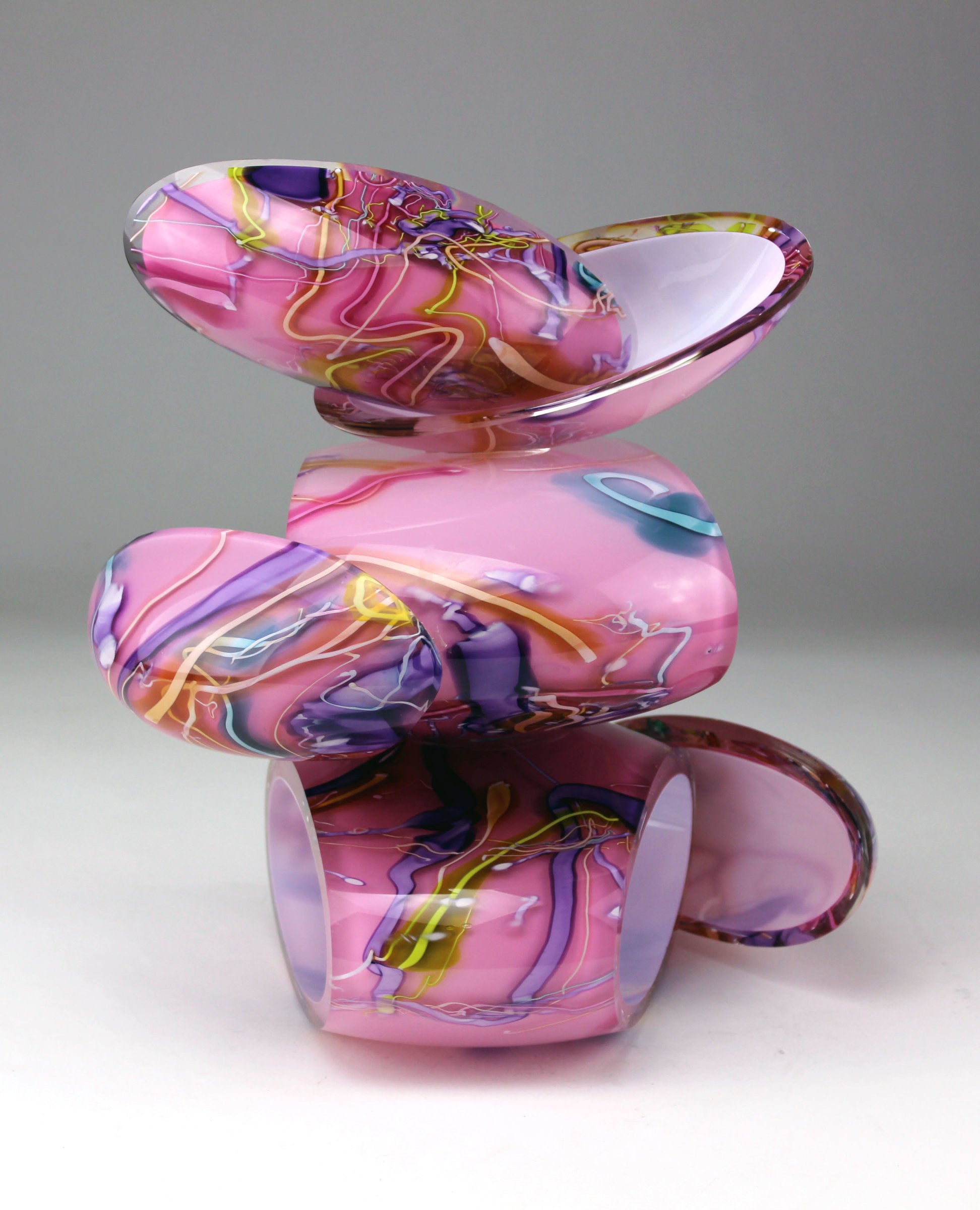 Remnant Vessel in Pink and White