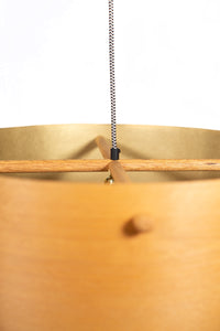Drum Pendant Lamp in Medium, Beech