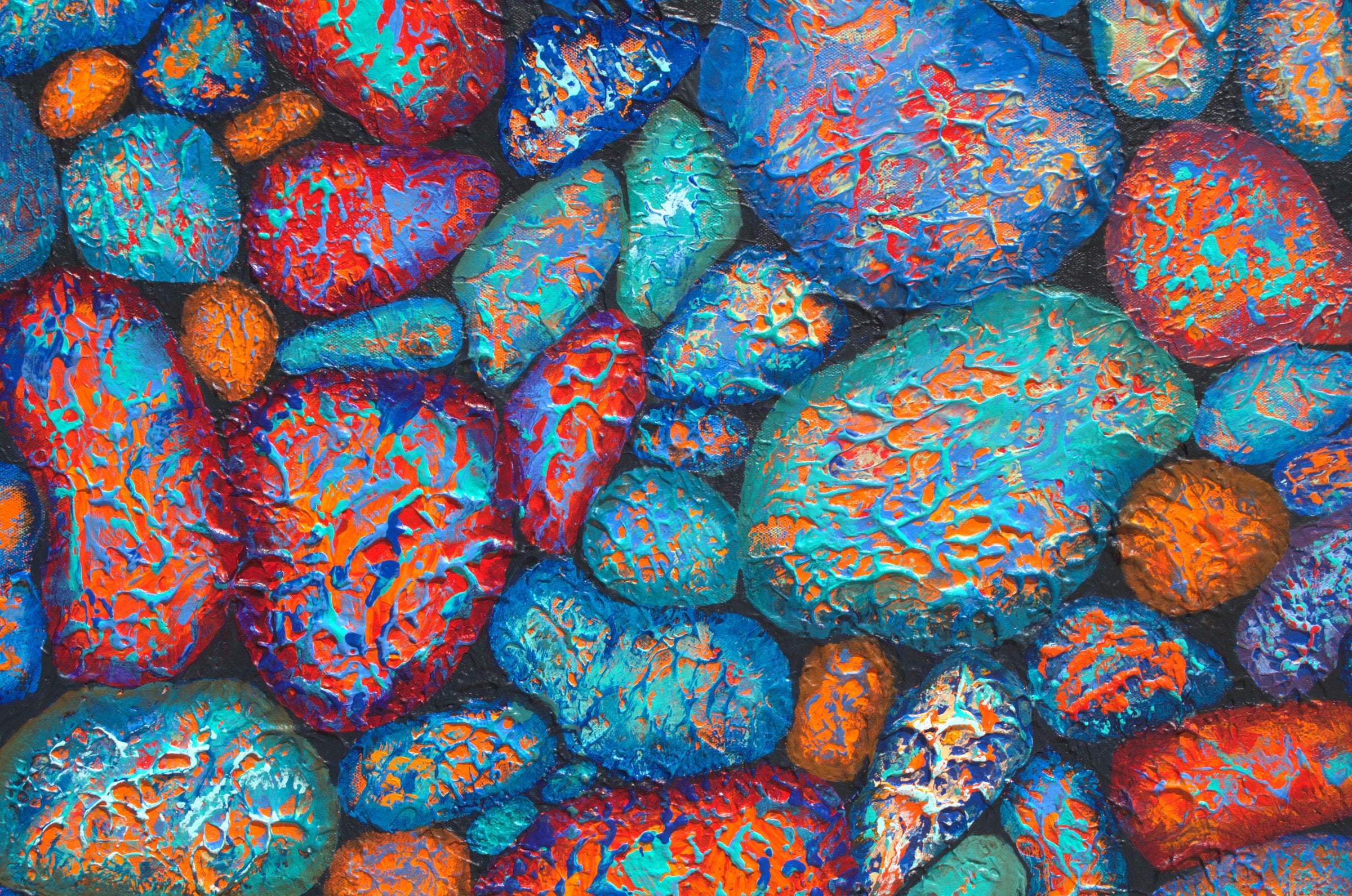 A Few Red Fancy Rocks Detail