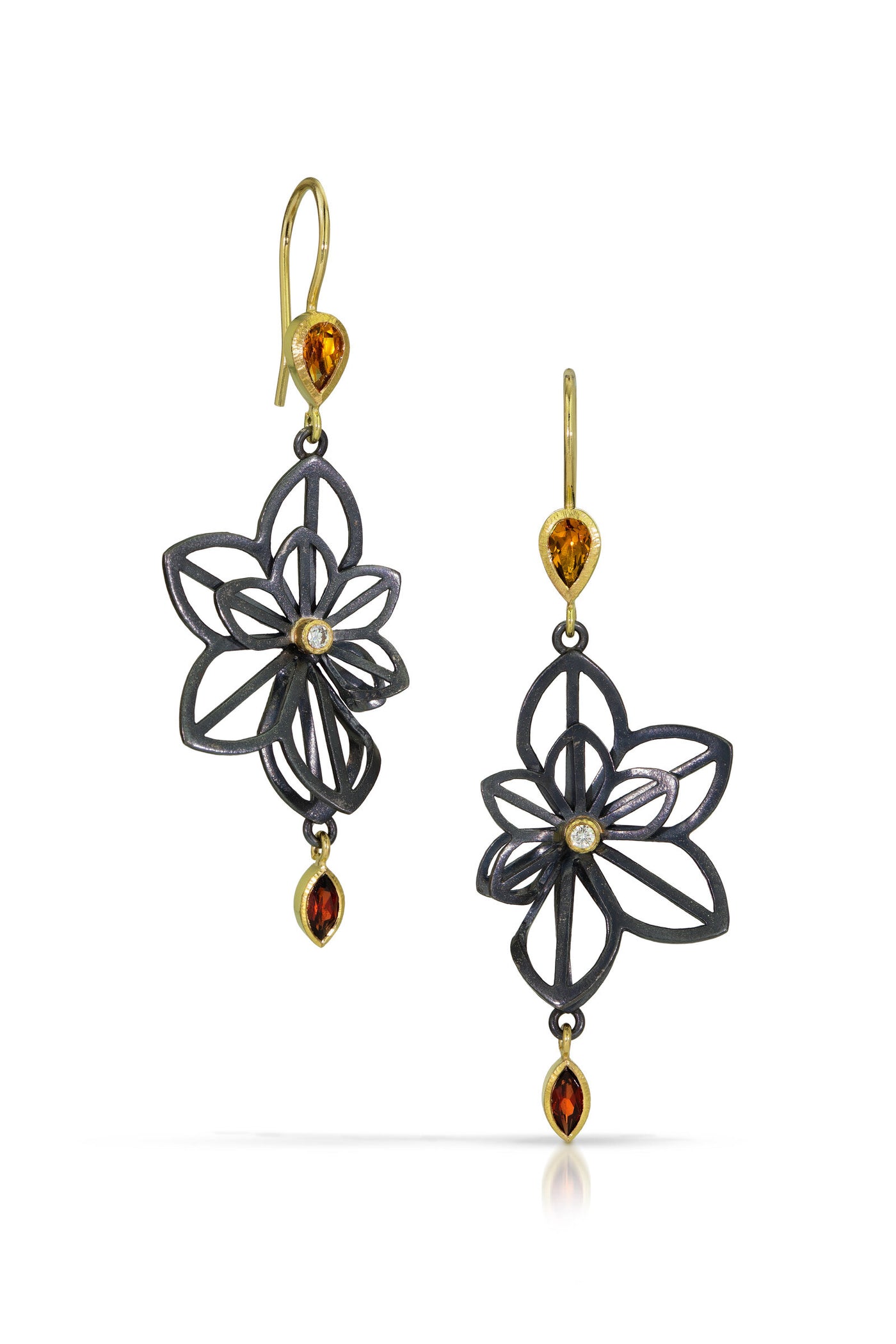 Double Anise Fold Origami Earrings