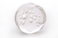 Clear Paperweight with Bubbles