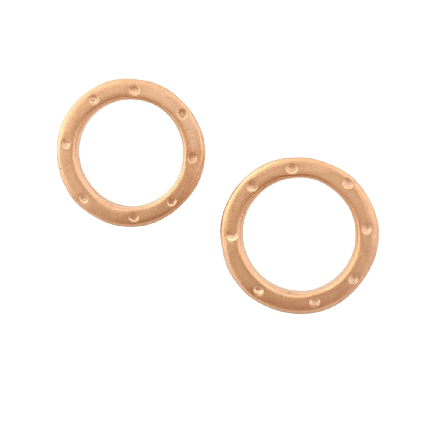 Open Circle Stud Earrings
