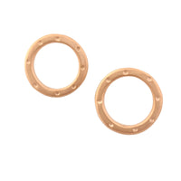 Open Circle Stud Earrings