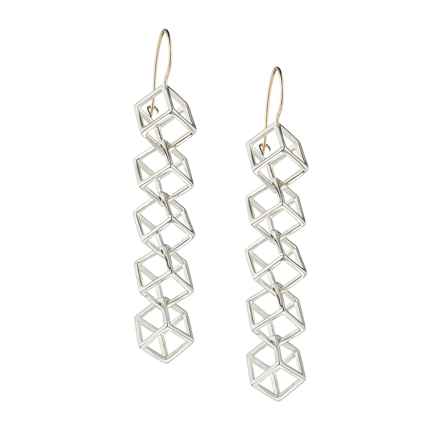 Cube Chain Earrings