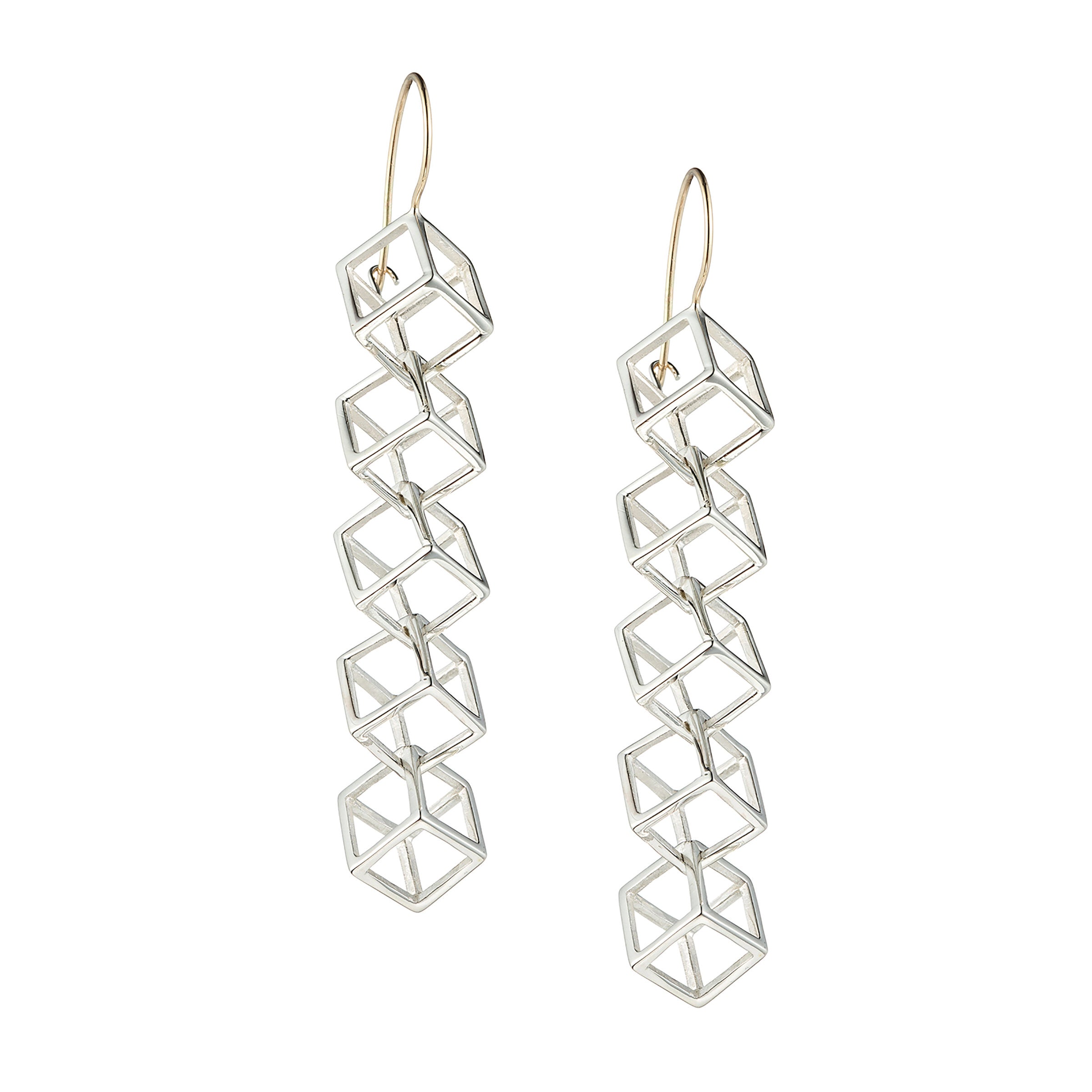 Cube Chain Earrings