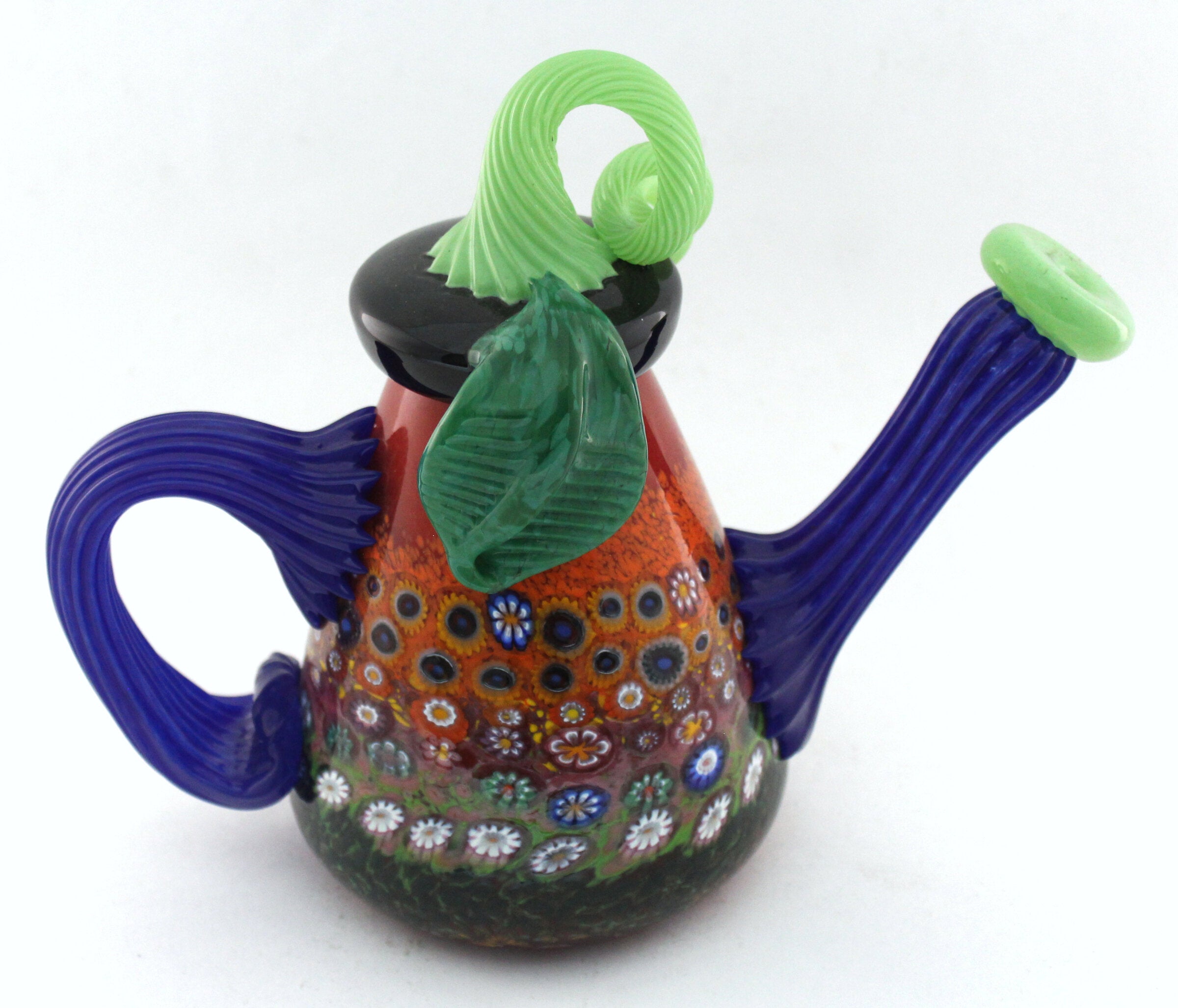 Small Red Garden Teapot II