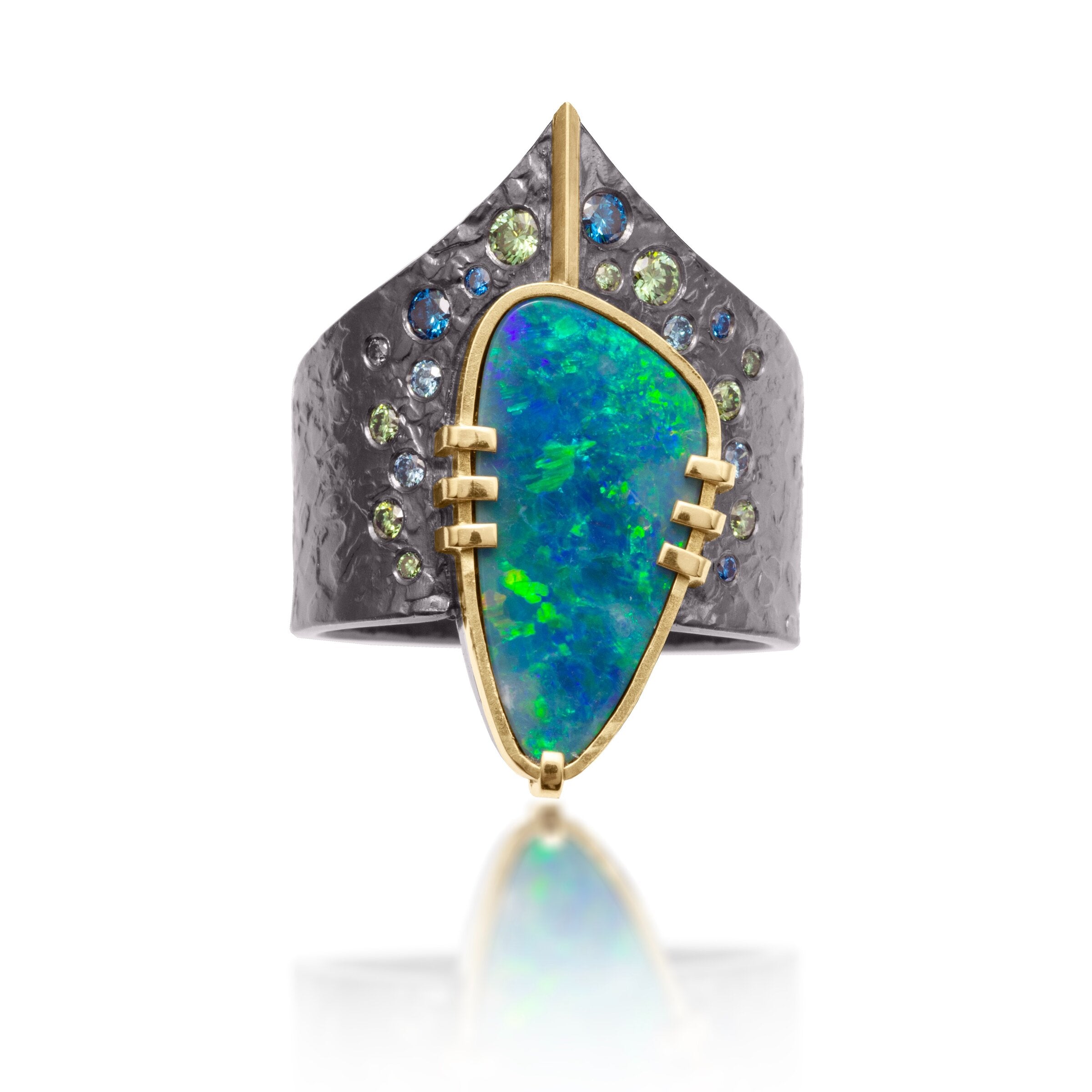Blue-Green Fount Ring
