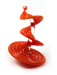 Orange Mix Standing Heechee Probe on Clear Spine