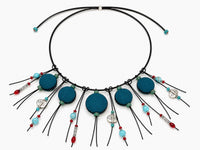 Southwestern Reversible Textile Necklace