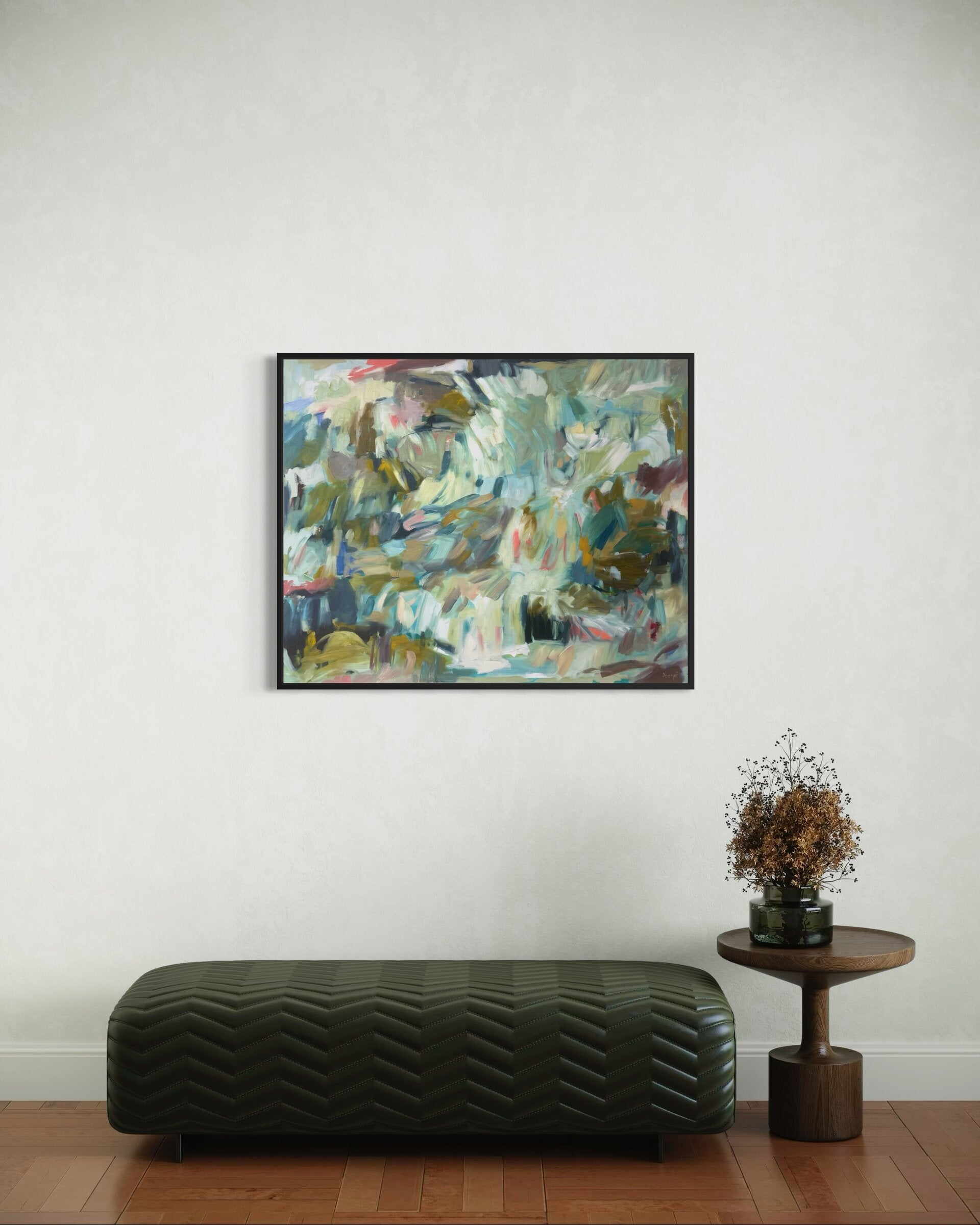 print on canvas framed