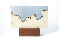 Indigo Drift on Walnut