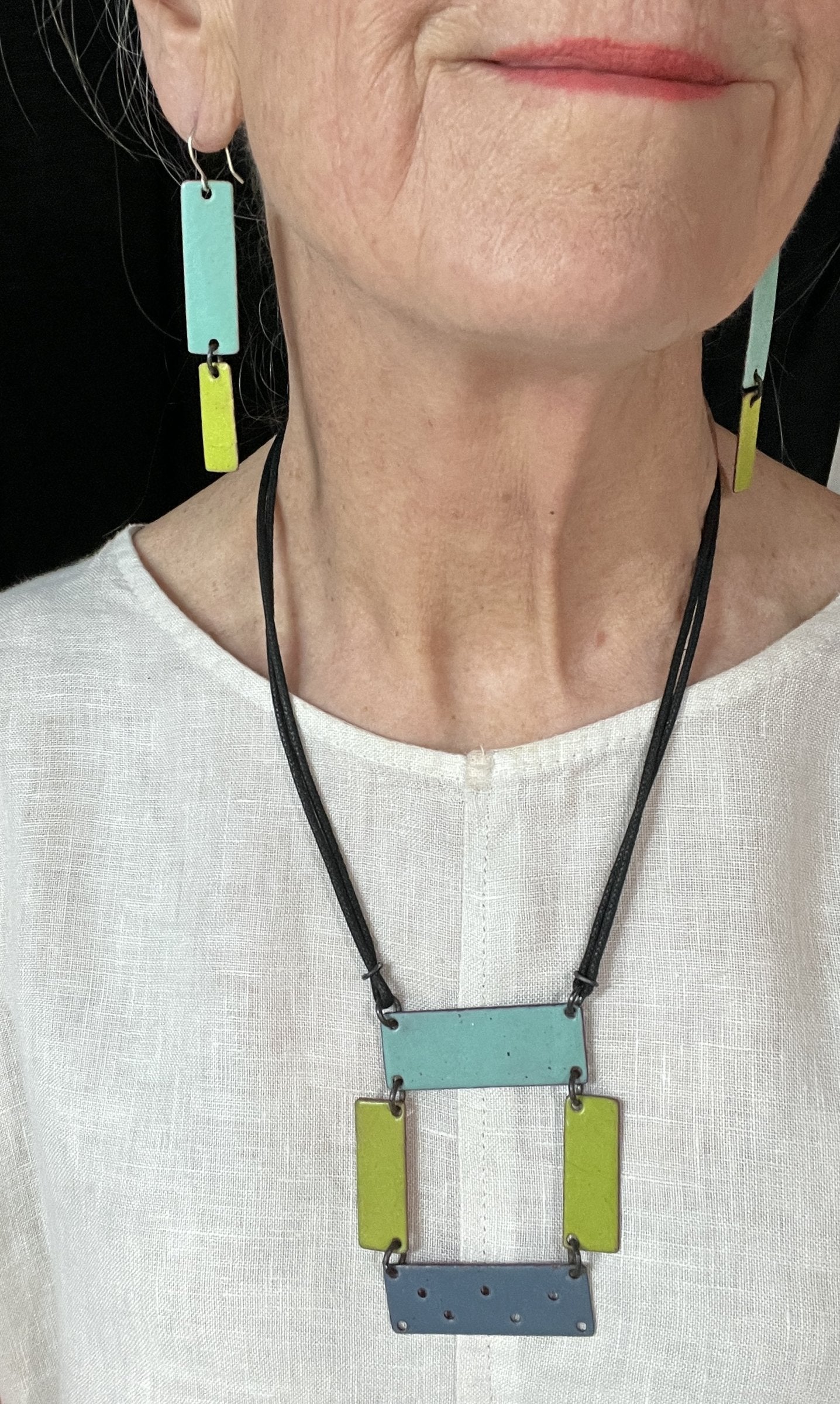 Turquoise/Chartreuse