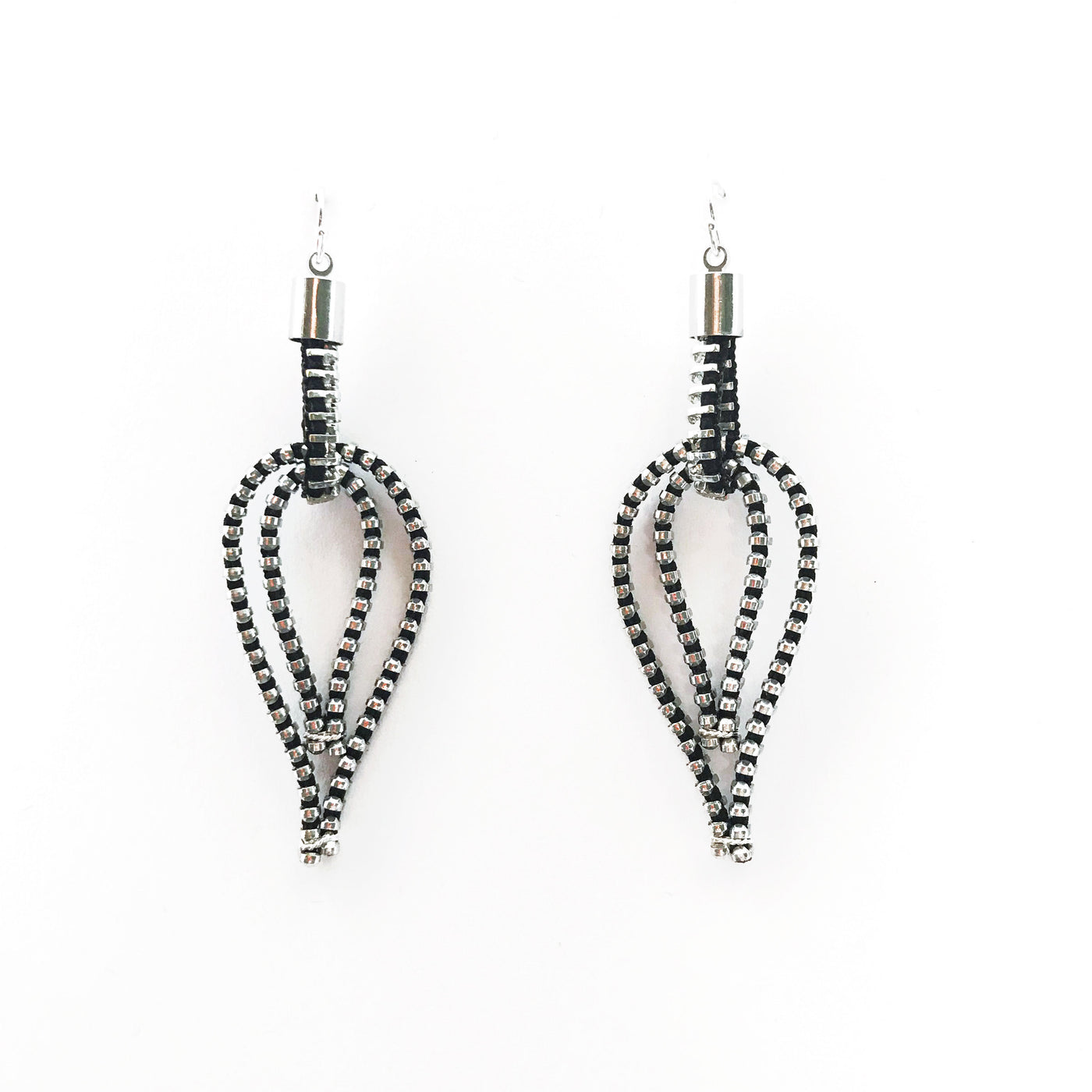 Feather Zipper Earrings
