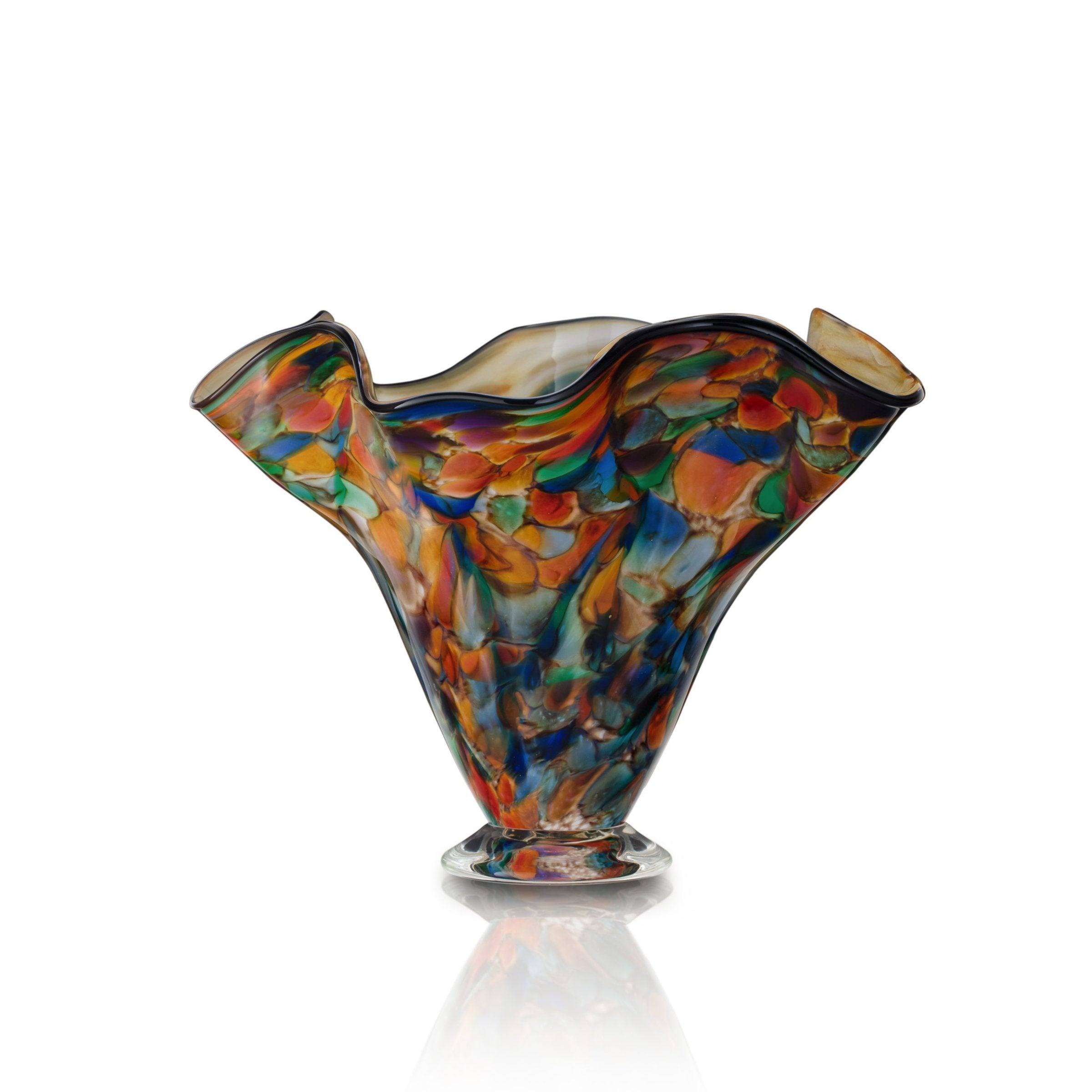 Rainbow Tall Wave Vase