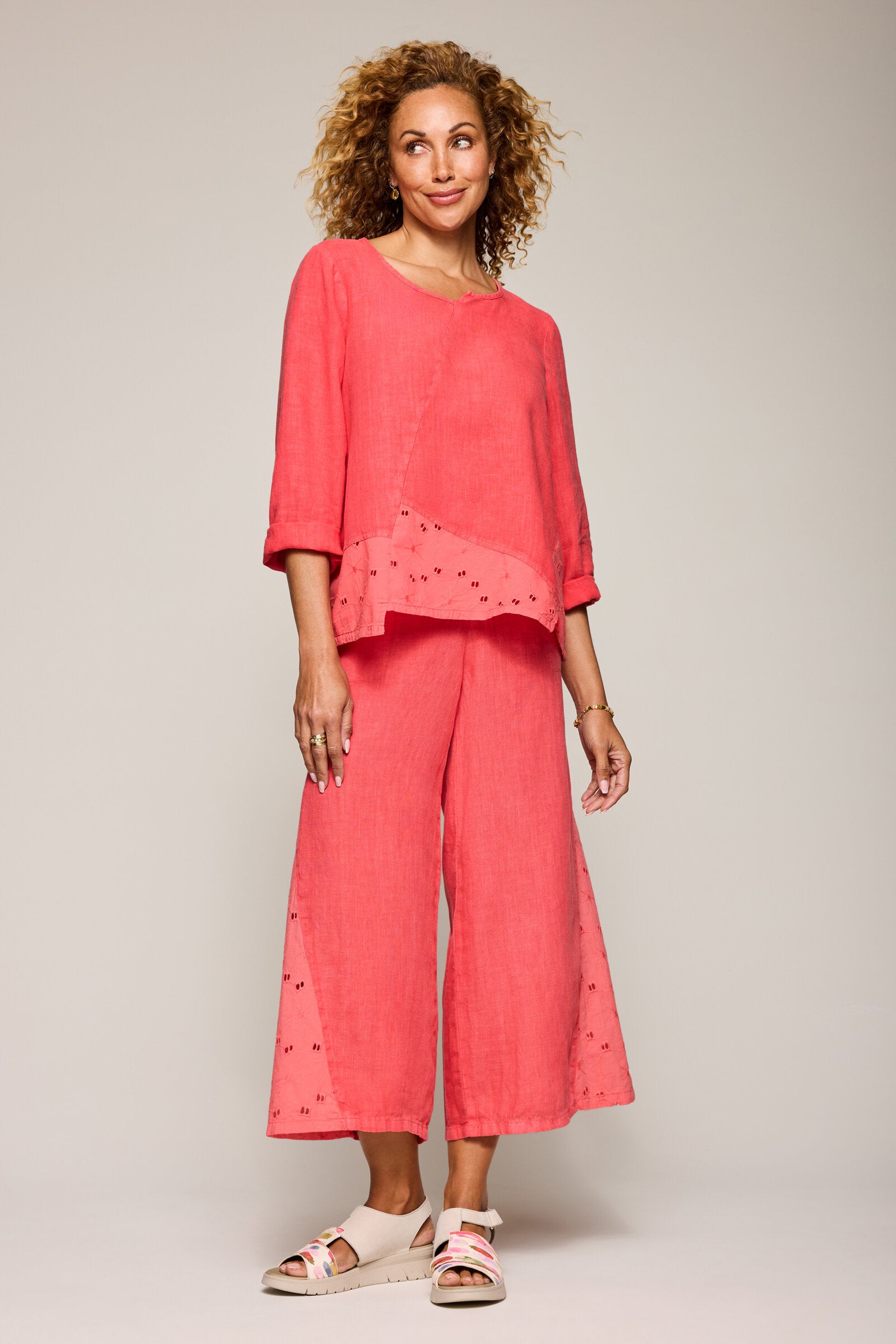 Eyelet Pieced Top
