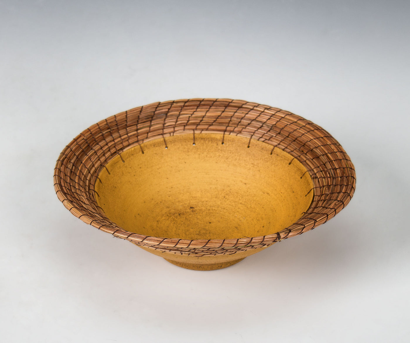 Ochre Woven Centerpiece Bowl