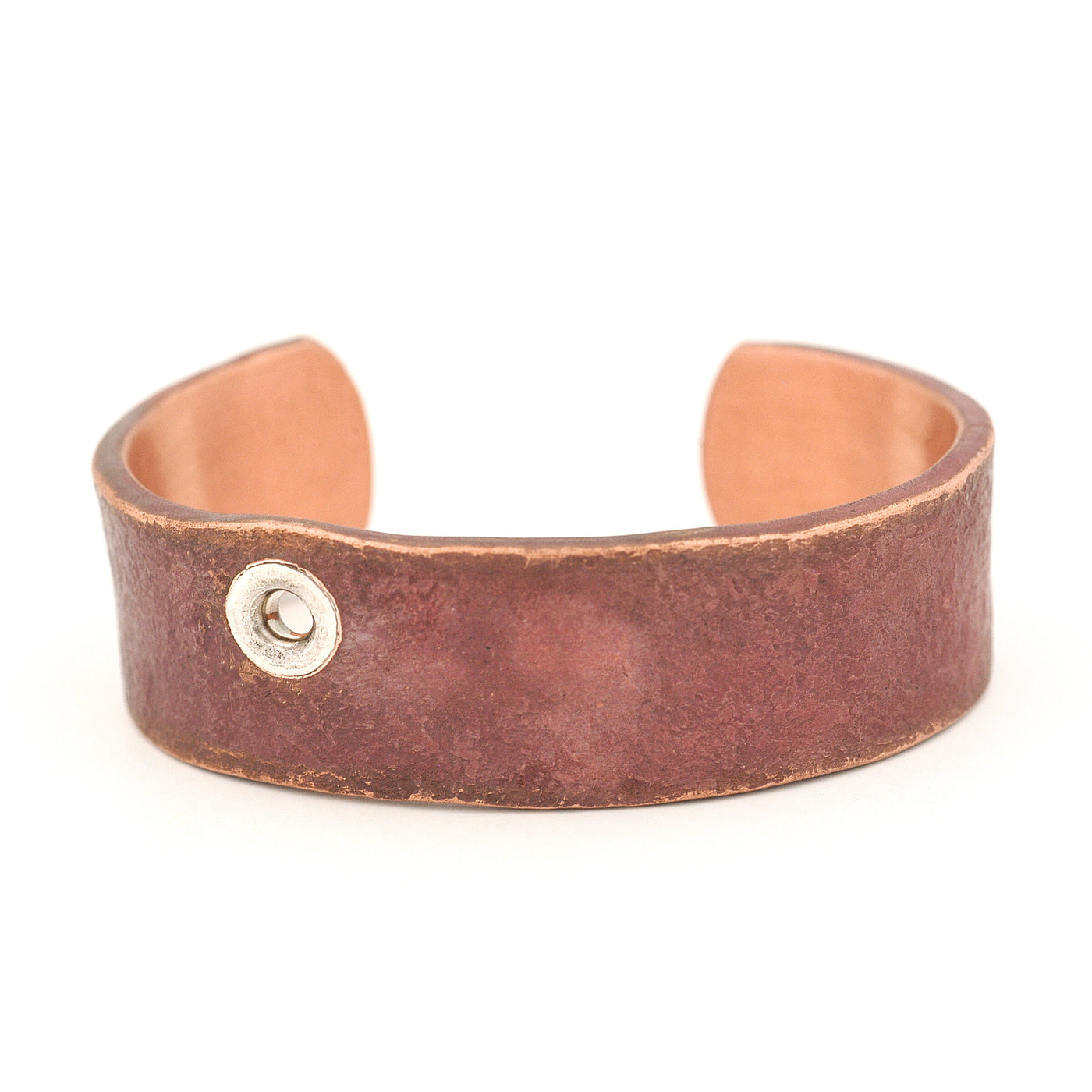 Hand-Forged Copper & Silver Cuff