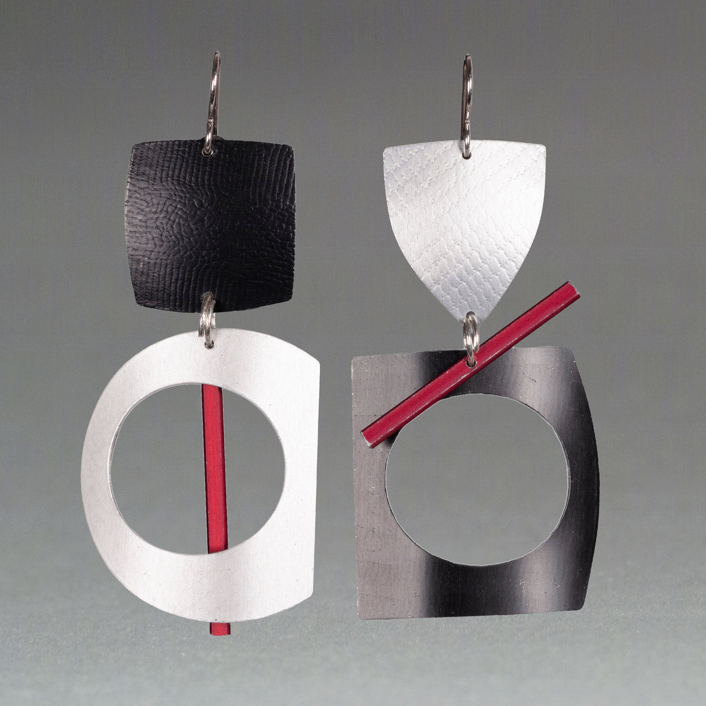 Black, Silver & Red