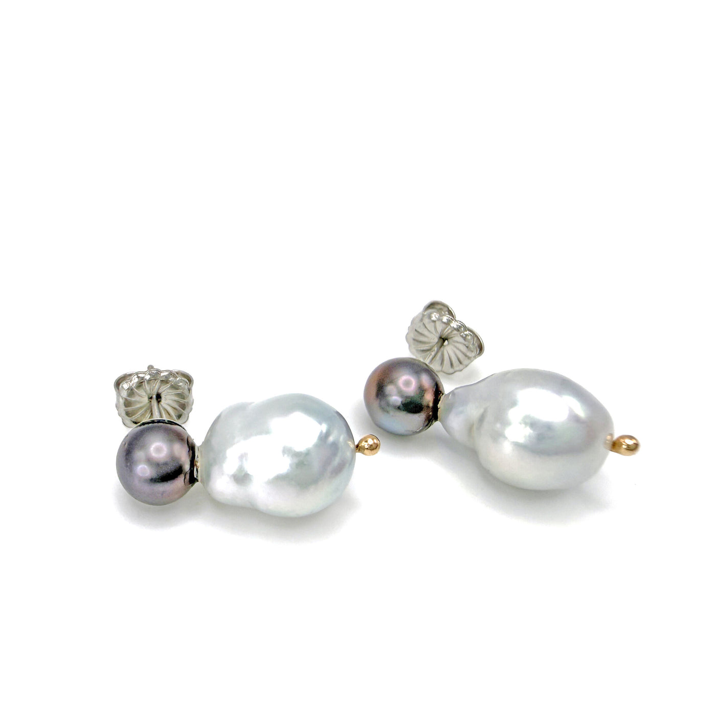 Baroque Akoya & Tahitian Pearl Earrings