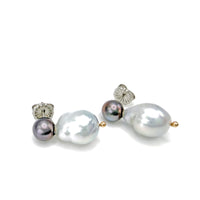 Baroque Akoya & Tahitian Pearl Earrings