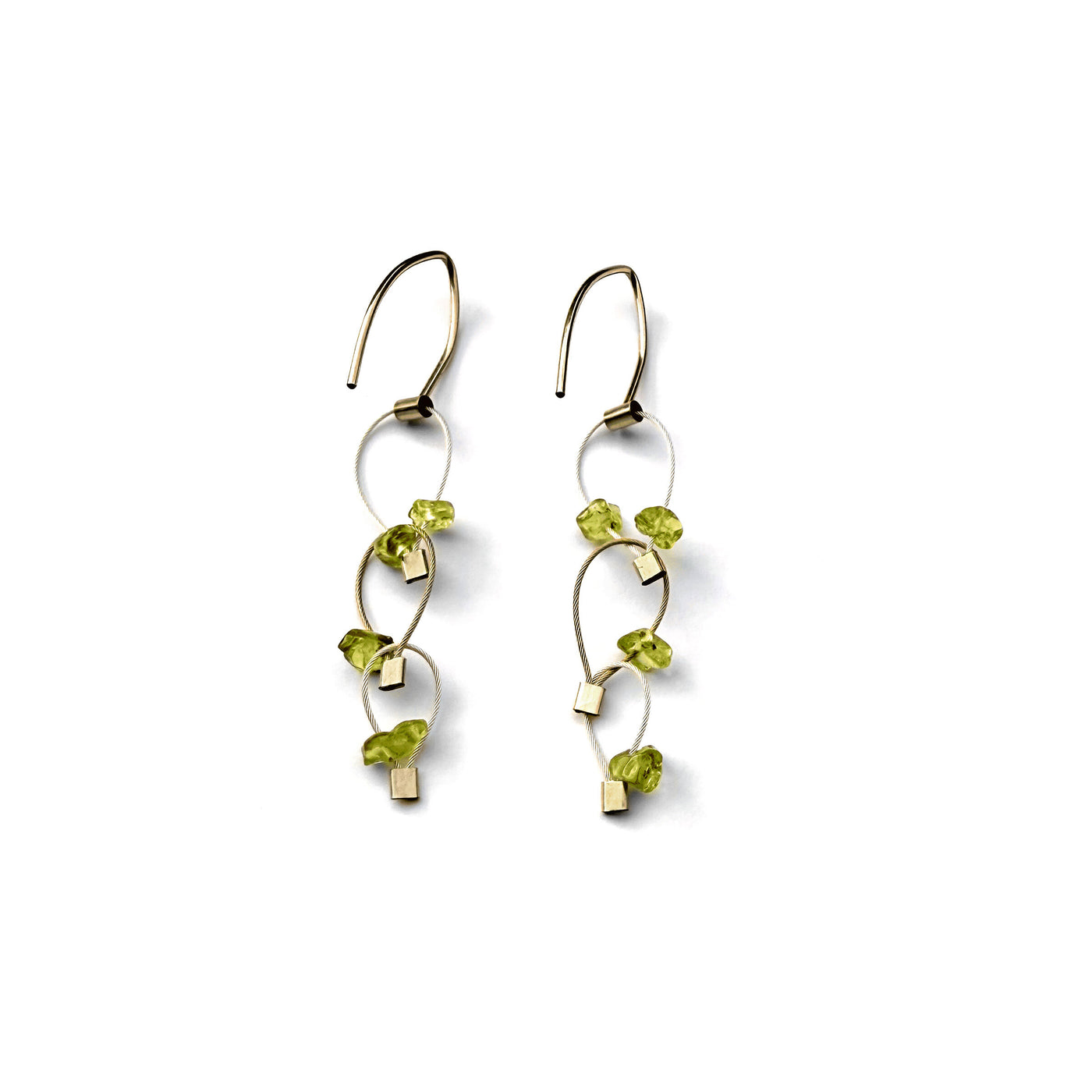 Gold & Steel Earrings