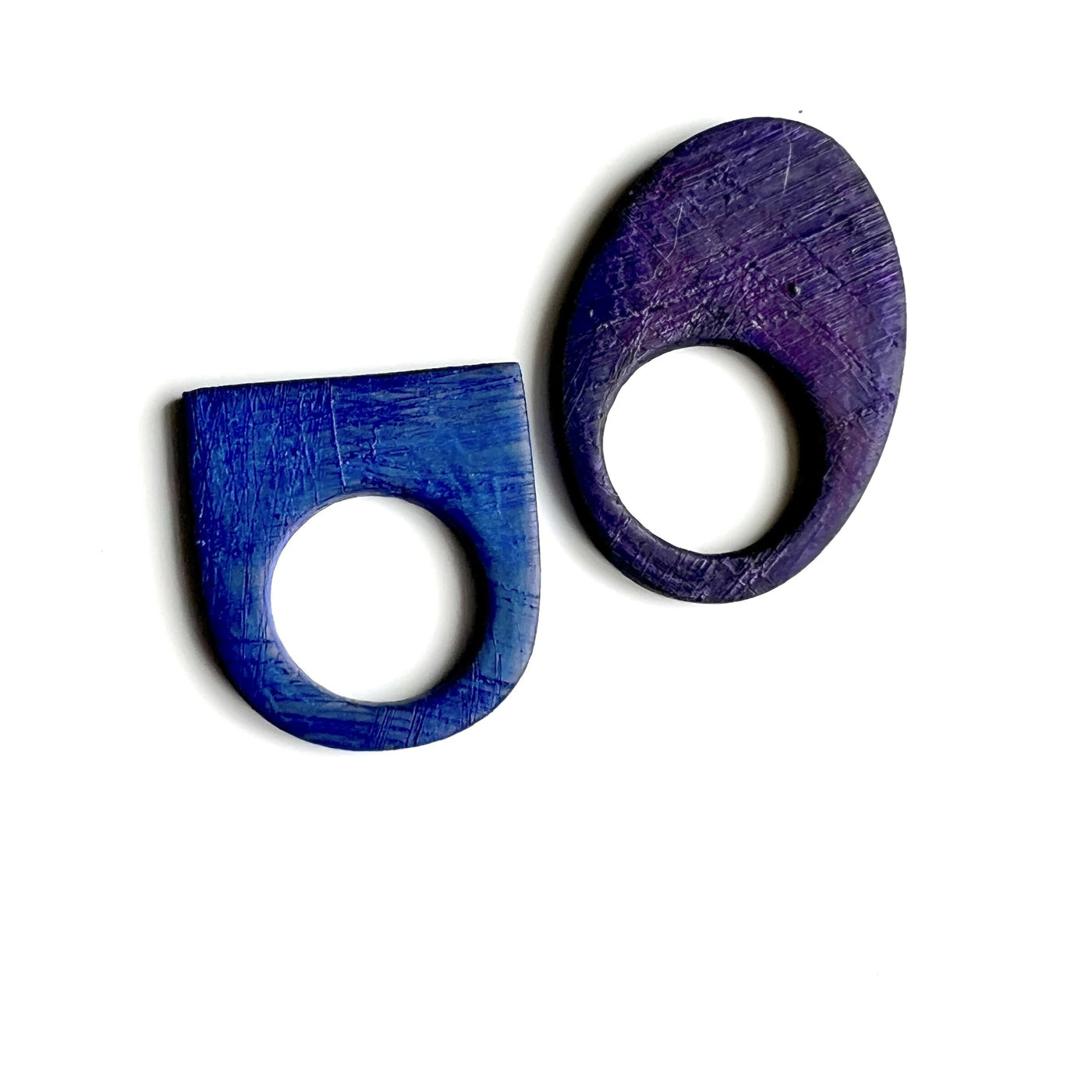 Purple Oval & Blue Flat