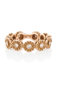 14K Rose Gold with Diamonds