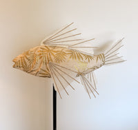 Golden Leaves Koi Lamp