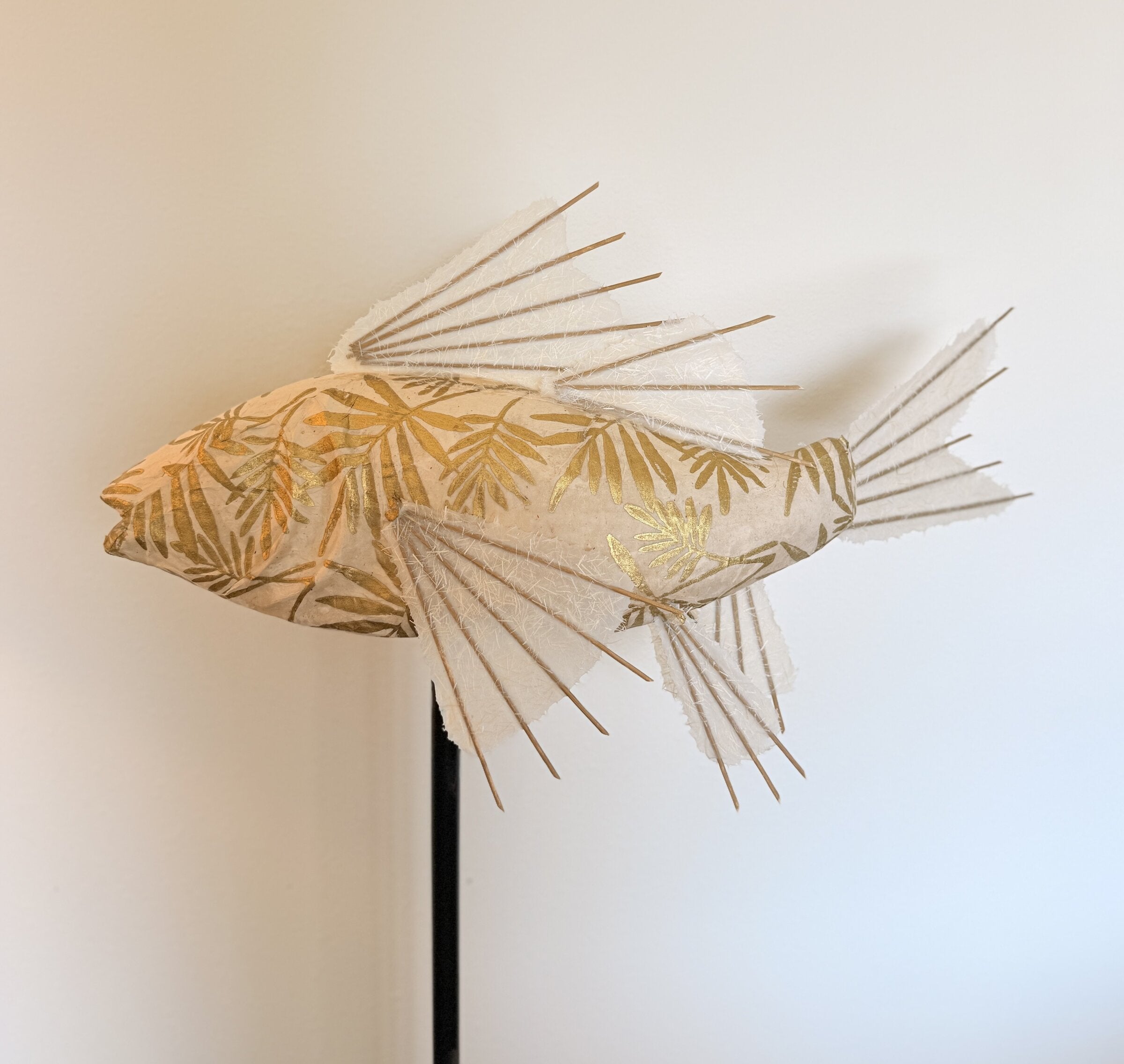 Golden Leaves Koi Lamp