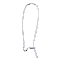 Sterling silver ear wire with latched back