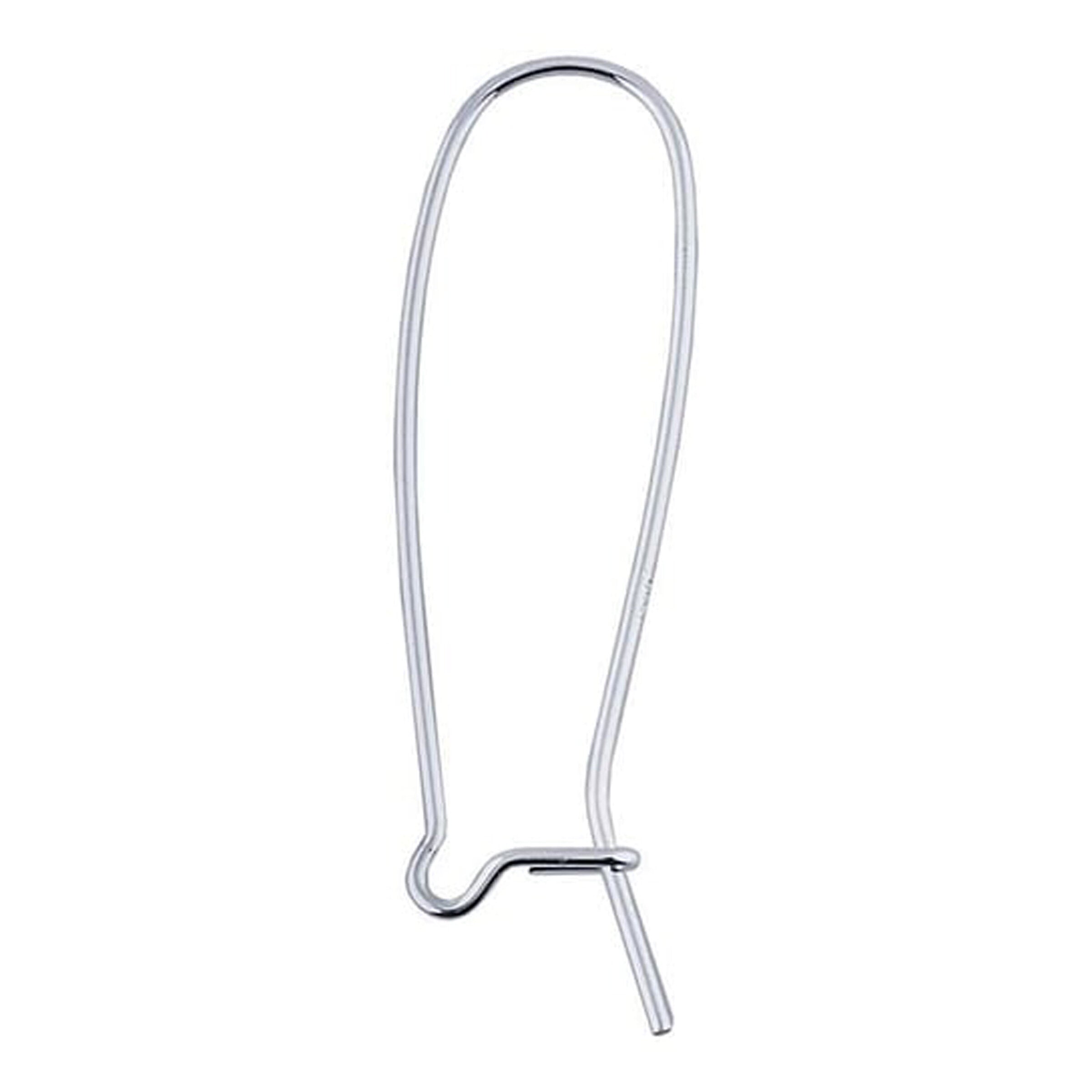Sterling silver ear wire with latched back