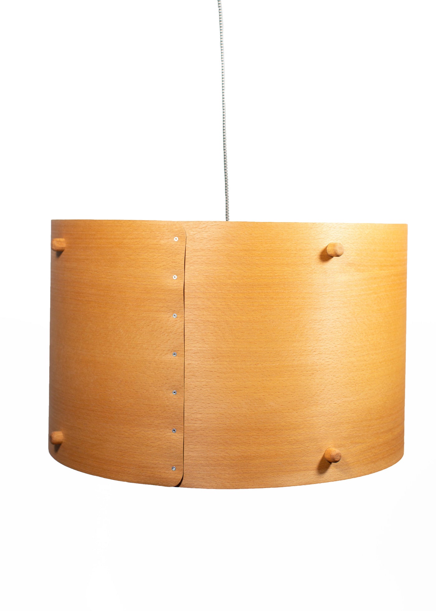 Drum Pendant Lamp in Medium, Beech