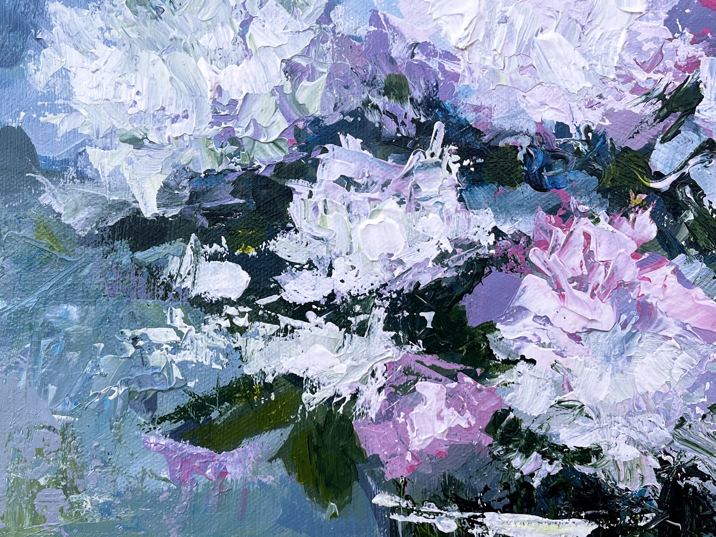 White Peonies in Vase