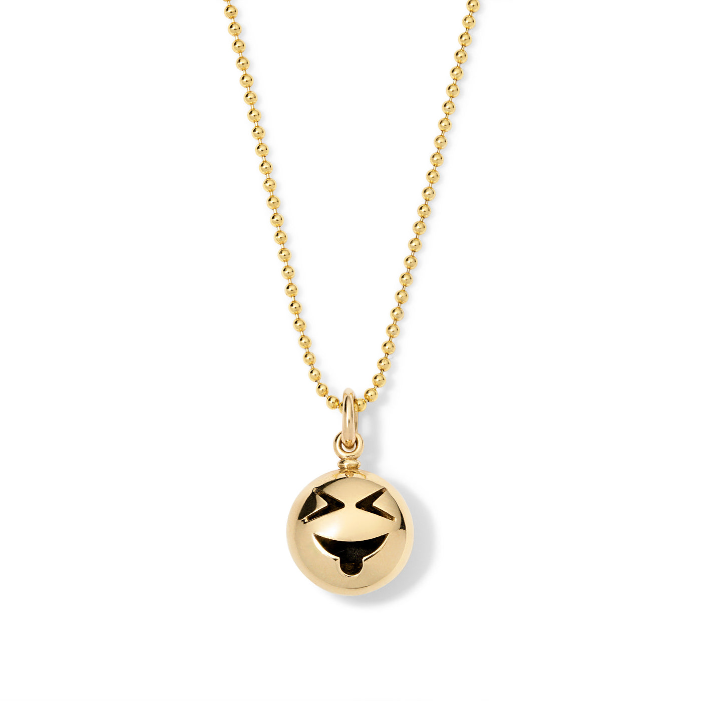 Mini Gold Squinty Eye Pendant